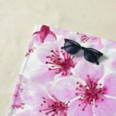 Kirschblüte Wasserfarbe Strandtuch (Beispiel)
