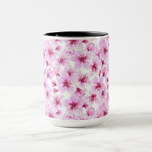 Kirschblüte Wasserfarbe Tasse (Zentrum)