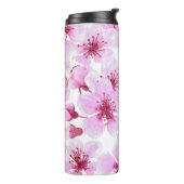Kirschblüte Wasserfarbe Thermosbecher (Nach links gedreht)