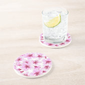 Kirschblüte Wasserfarbe Untersetzer (Seite)