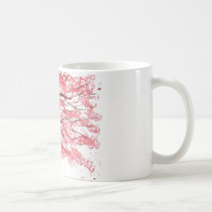 Kirschblüte Wasserfarbensakura Japanisch Kaffeetasse
