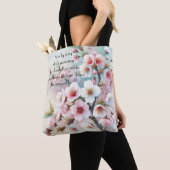 Kirschblüte & Zitat Tasche (Von Nahem)