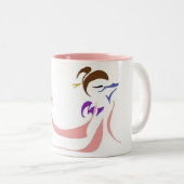 Kirschblüte Zweifarbige Tasse (VorderseiteRechts)