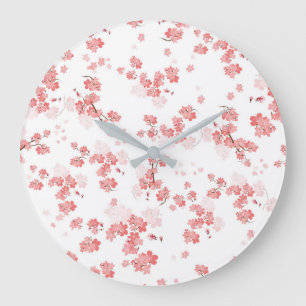 Kirschblüten 2 große wanduhr