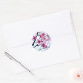 Kirschblüten - A Runder Aufkleber (Umschlag)