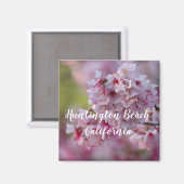 Kirschblüten am Huntington Beach Magnet (Vorderseite/Rückseite)