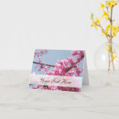 Kirschblüten-Anmerkungs-Karte (kundengerecht) Karte (Gelbe Blume)