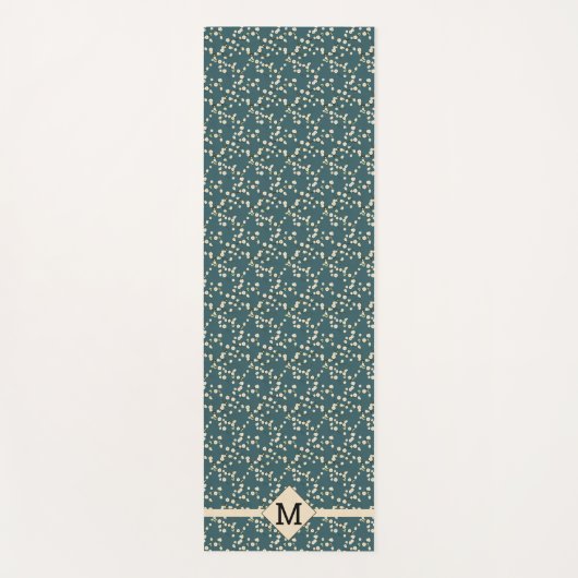 Kirschblüten Aquamarin + Ursprünglich Yogamatte (Vorderseite)