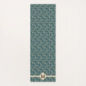 Kirschblüten Aquamarin + Ursprünglich Yogamatte (Rückseite)