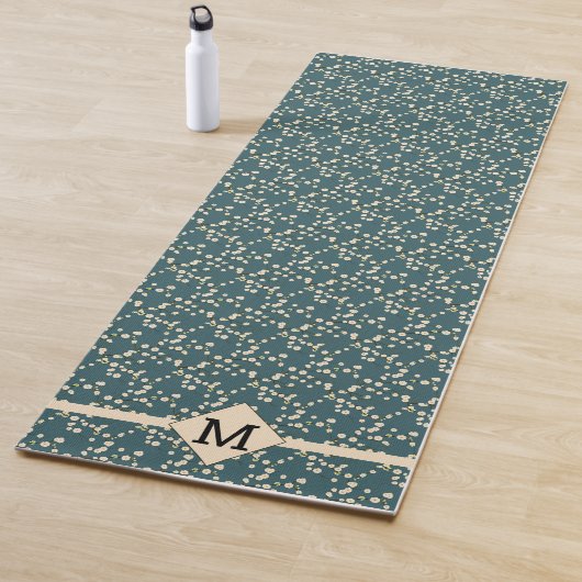 Kirschblüten Aquamarin + Ursprünglich Yogamatte (Beispiel)