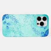 Kirschblüten Aquarell Blumen iPhone Hülle (Rückseite (Horizontal))
