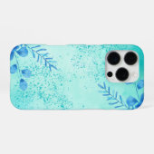 Kirschblüten Aquarell Blumen iPhone Hülle (Rückseite (Horizontal))