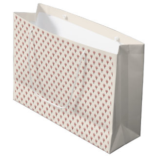 Kirschblüten-Aquarell-Sakura-Sträußchen-Muster Große Geschenktüte
