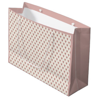 Kirschblüten-Aquarell-Sakura-Sträußchen-Muster Große Geschenktüte