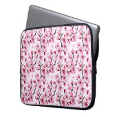 Kirschblüten auf Branchen Laptopschutzhülle (Vorderseite Links)
