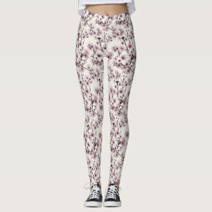 Kirschblüten auf Elfenbein — Zart & Zeitgenössisch Leggings