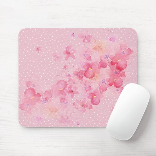 Kirschblüten auf Punkten Mousepad (Mit Mouse)