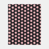 Kirschblüten auf schwarz fleecedecke (Vorderseite)