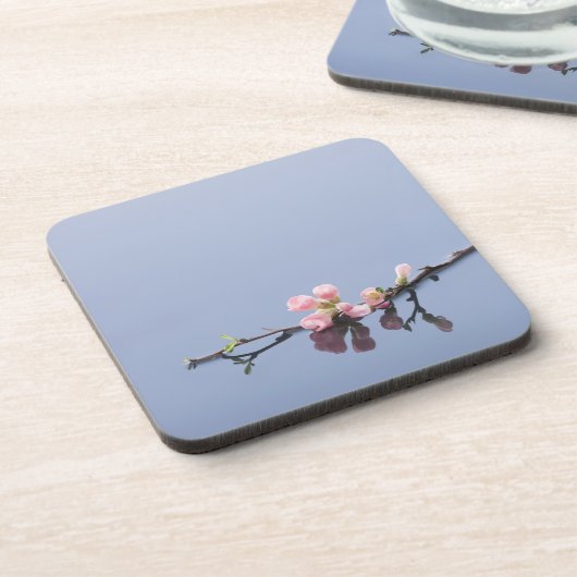 Kirschblüten auf Wasser Getränkeuntersetzer (Linke Seite)