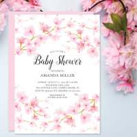 Kirschblüten-Baby-Party