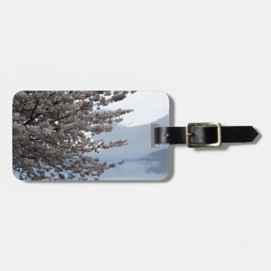 Kirschblüten-Baum-Kunst-Gepäckanhänger Gepäckanhänger (Vorderseite horizontal)