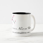 Kirschblüten-Baum-Niederlassungs-kundengerechte Zweifarbige Tasse (VorderseiteRechts)