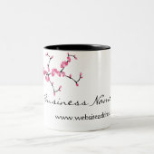 Kirschblüten-Baum-Niederlassungs-kundengerechte Zweifarbige Tasse (Mittel)