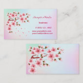 Kirschblüten-Baum Visitenkarte (Vorne/Hinten)