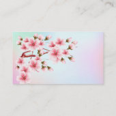 Kirschblüten-Baum Visitenkarte (Rückseite)