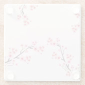 Kirschblüten bedruckte Untersetzer (Rückseite)