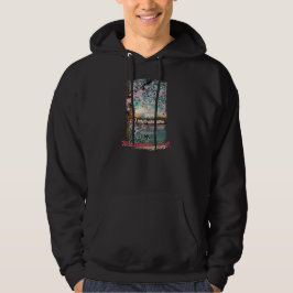 Kirschblüten bemalt Hooded Sweatshirt