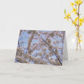 'Kirschblüten' Blankokarte Karte (Gelbe Blume)