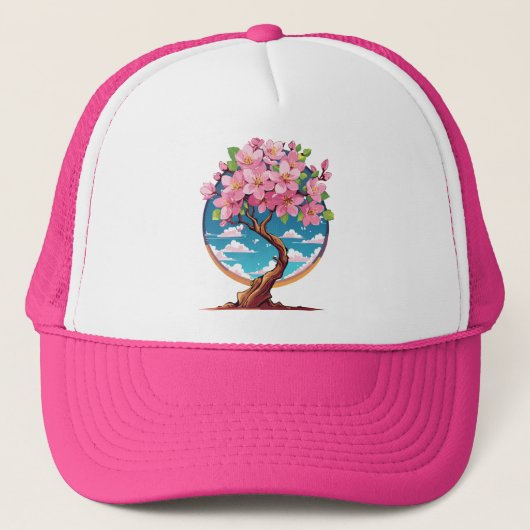 Kirschblüten blühen truckerkappe (Vorderseite)