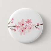 Kirschblüten Blume Button (Vorderseite)