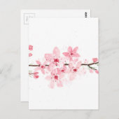 Kirschblüten Blume Postkarte (Vorne/Hinten)