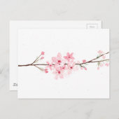 Kirschblüten Blume Sakura Japanisches Rosa Postkarte (Vorne/Hinten)