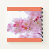 Kirschblüten Blume SpiralNotebook Notizblock (Rückseite)