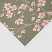 Kirschblüten Blume Vintages ephemeres Muster Seidenpapier (Ausschnitt)