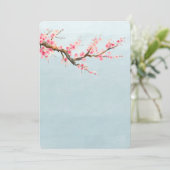 Kirschblüten-Blumen-Baby-Dusche Einladung (Stehend Vorderseite)