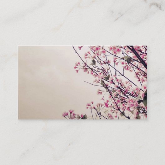 Kirschblüten-Blumen-Geschäftskarten Visitenkarte (Vorderseite)