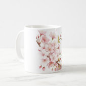 Kirschblüten-Blumen-Klassiker-Tasse Kaffeetasse (Vorderseite Links)
