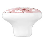 Kirschblüten-Blumen-Muster Keramikknauf (Seitenansicht)
