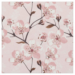 Kirschblüten-Blumen-Muster Stoff
