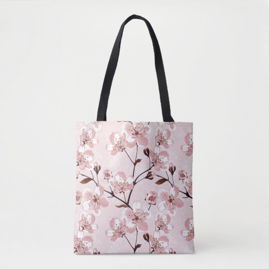 Kirschblüten-Blumen-Muster Tasche (Vorderseite)