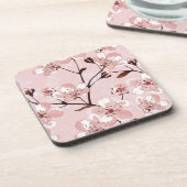 Kirschblüten-Blumen-Muster Untersetzer (Linke Seite)