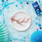 Kirschblüten-Blumen Pappteller (Party)