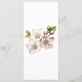 Kirschblüten-Blumenmenü Menükarte (Rückseite)