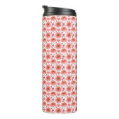 Kirschblüten-Blumenmuster mit Herzen Thermosbecher (Nach rechts gedreht)