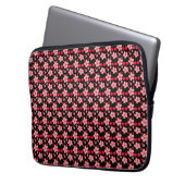 Kirschblüten-Blumenmuster, rosa Blüten Laptopschutzhülle (Vorderseite Links)