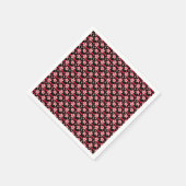 Kirschblüten-Blumenmuster, rosa Blüten Serviette (Ecke)